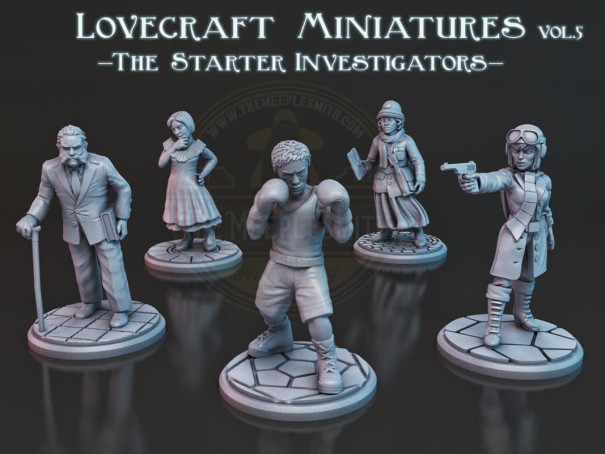 Lovecraft Miniatures Pack Vol.5 "The Starter Investigators"