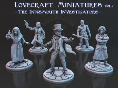 Paquete de Miniaturas Lovecraft Vol. 7 "Los Investigadores de Innsmouth"