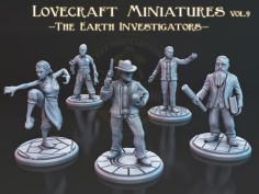 Pack de Miniaturas Lovecraft Vol. 9: Los Investigadores de la Tierra