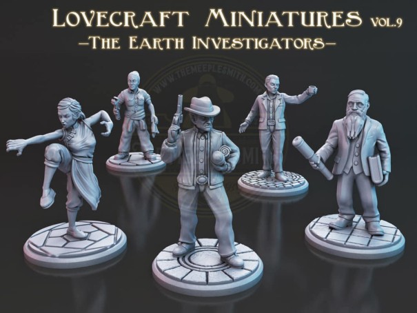 Lovecraft Miniatures Pack Vol.9 "The Earth Investigators"