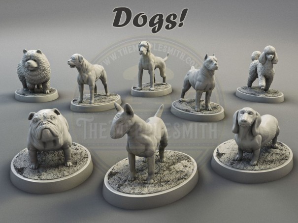 Dogs miniatures (Pack of 8 minis)