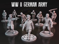 Miniaturas del Ejército Alemán (Pack de 9 miniaturas)