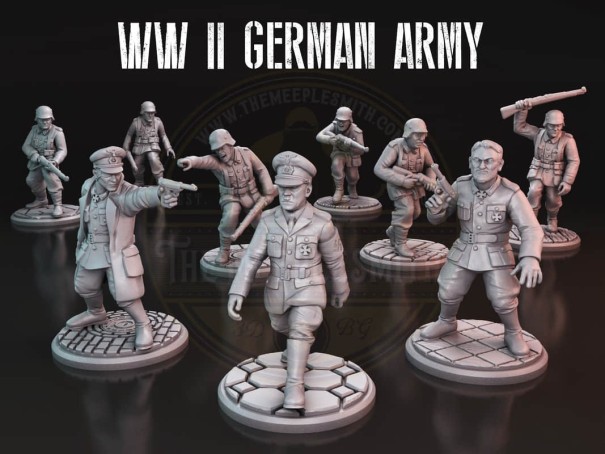 German Army miniatures (Pack of 9 minis)