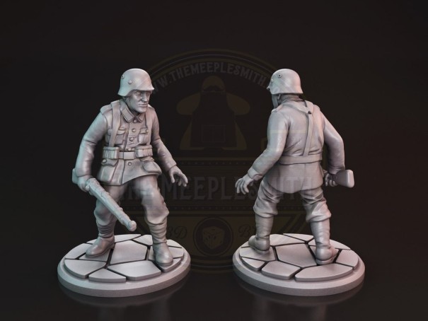 German soldier 6 miniature