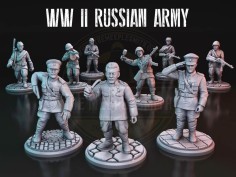 Miniaturas del Ejército Ruso (Pack de 9 miniaturas)