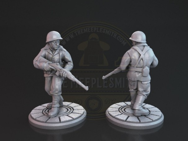 USA soldier 3 miniature