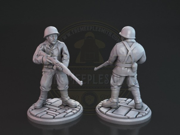 USA soldier 5 miniature