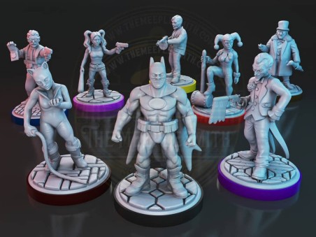 Gotham City Heroes & Villains miniatures