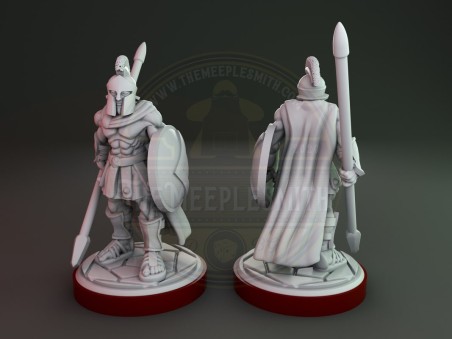 Spartan Captain with spear miniature
