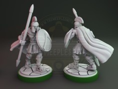 Miniatura de soldado espartano con lanza 4