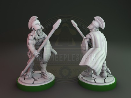 Spartan spear soldier 5 miniature
