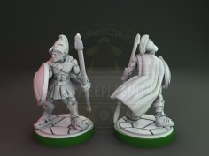 Miniatura de soldado espartano con lanza 6