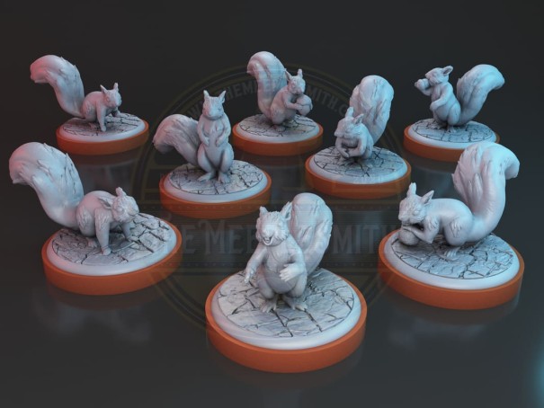 Unmatched Sidekick Squirrels for squirrel girl  (pack of 8 units)
