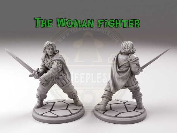 The Woman Fighter miniature