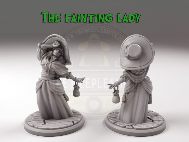 The Fainting lady miniature