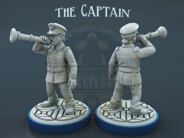 The Captain miniature from Inscrutable Crew