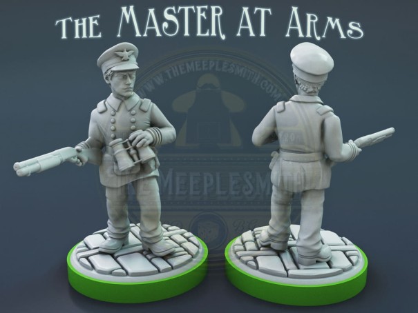 The Master at Arms miniature from Inscrutable Crew