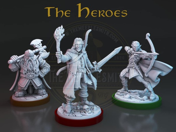The Heroes Against the Shadows miniatures
