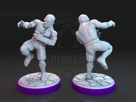 Kryu VS Sagaz fighting miniatures