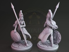 Miniatura de Mujer Fantástica "Atenea con casco"