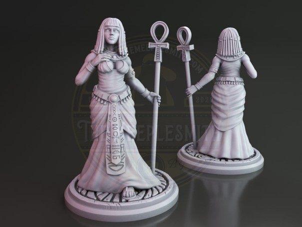 Fantasy Woman "Cleopatra Staff" miniature