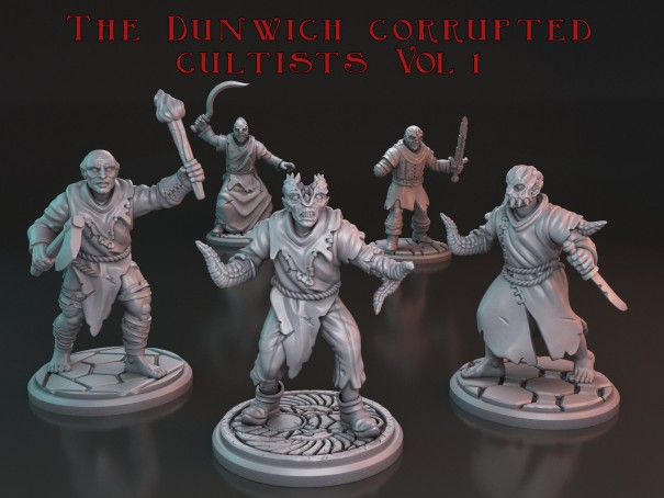 The Dunwich Corrupted Cultist V1 miniatures
