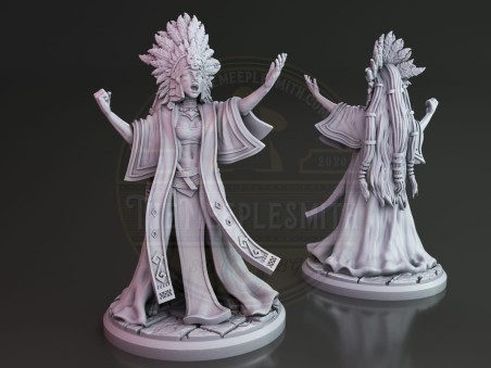 Miniatura de Fantasía "Ramussa, la Antigua Profetisa"