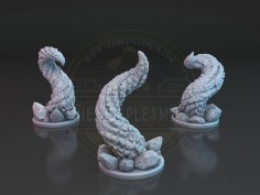 Tentáculos V2 de las profundidades (Pack de 3 miniaturas)
