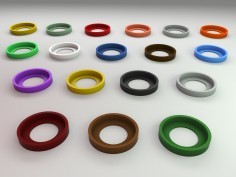 Identificadores de color para peanas estándar de 25 mm