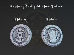 Exploración y Visión Tokens Doble Cara (Paquete de 5 unidades)