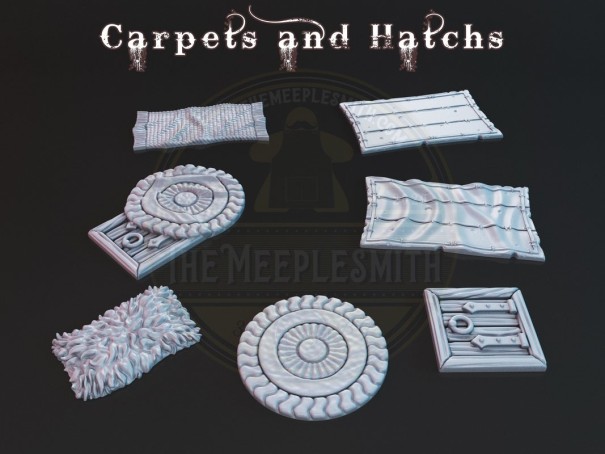 Carpets, hatchs and secret passage  (Pack of 7 units)
