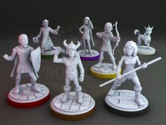 Miniatura de dibujo animado de Dungeons and Dragons
