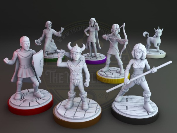 Dungeons and Dragons cartoon miniature