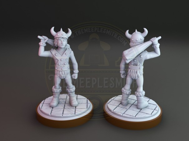Miniatura de dibujo animado de Dungeons and Dragons