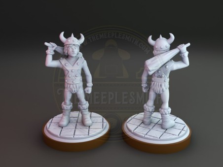 Miniatura de dibujo animado de Dungeons and Dragons