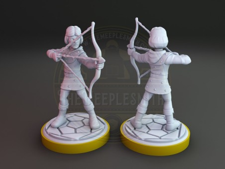 Miniatura de dibujo animado de Dungeons and Dragons