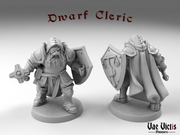 The Dwarf Cleric miniature