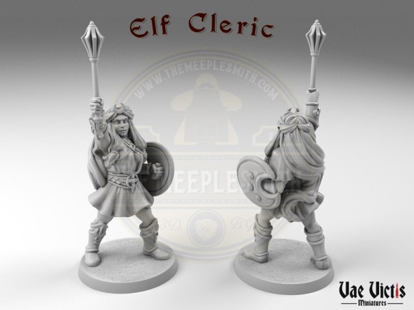 The Elf Cleric miniature