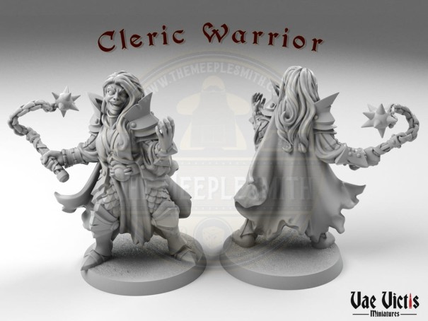 The Cleric Warrior miniature