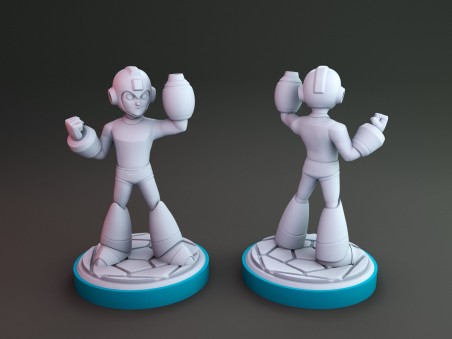 Classic heroes - Sonix, Worm and Megaboy miniatures