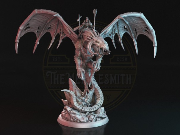 The Death Dragon Rider miniature