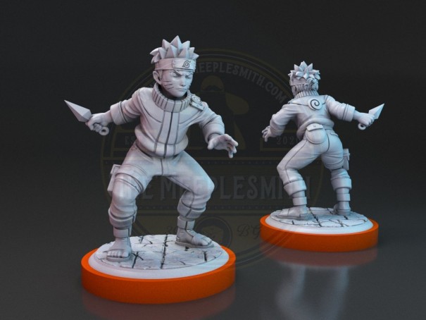 Maruto and Nasuke miniatures for tabletop, boardgames, dioramas, paint and display...
