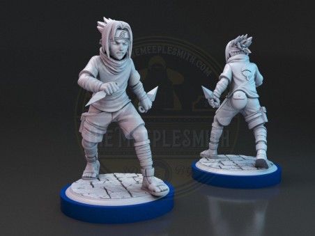 Naruto and Sasuke miniatures