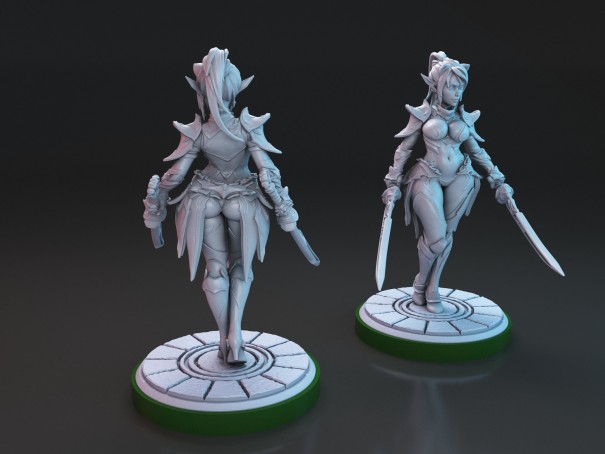 Miniatura de Mariya, la Elfa Oscura