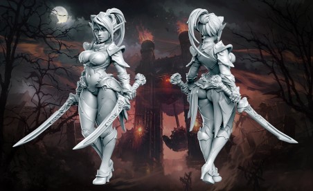 Dark Elf Mariya miniature