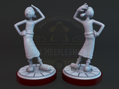 Spinach Sailor miniatures