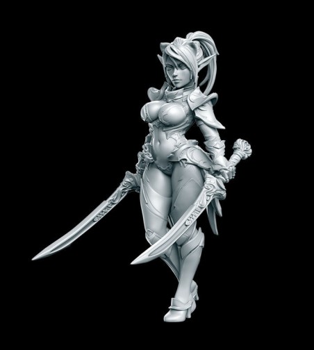 Dark Elf Mariya miniature