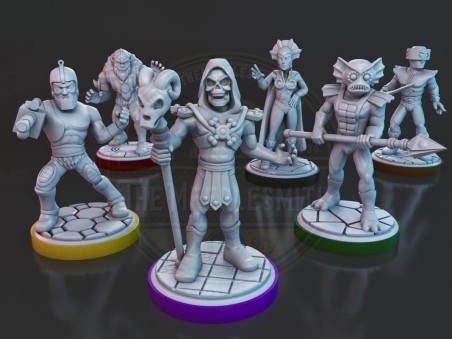 Skeletor and villains miniatures