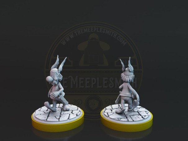 Miniaturas de Astérix y Obélix