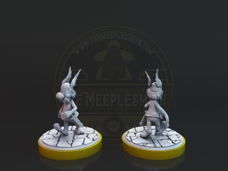 Miniaturas de Astérix y Obélix